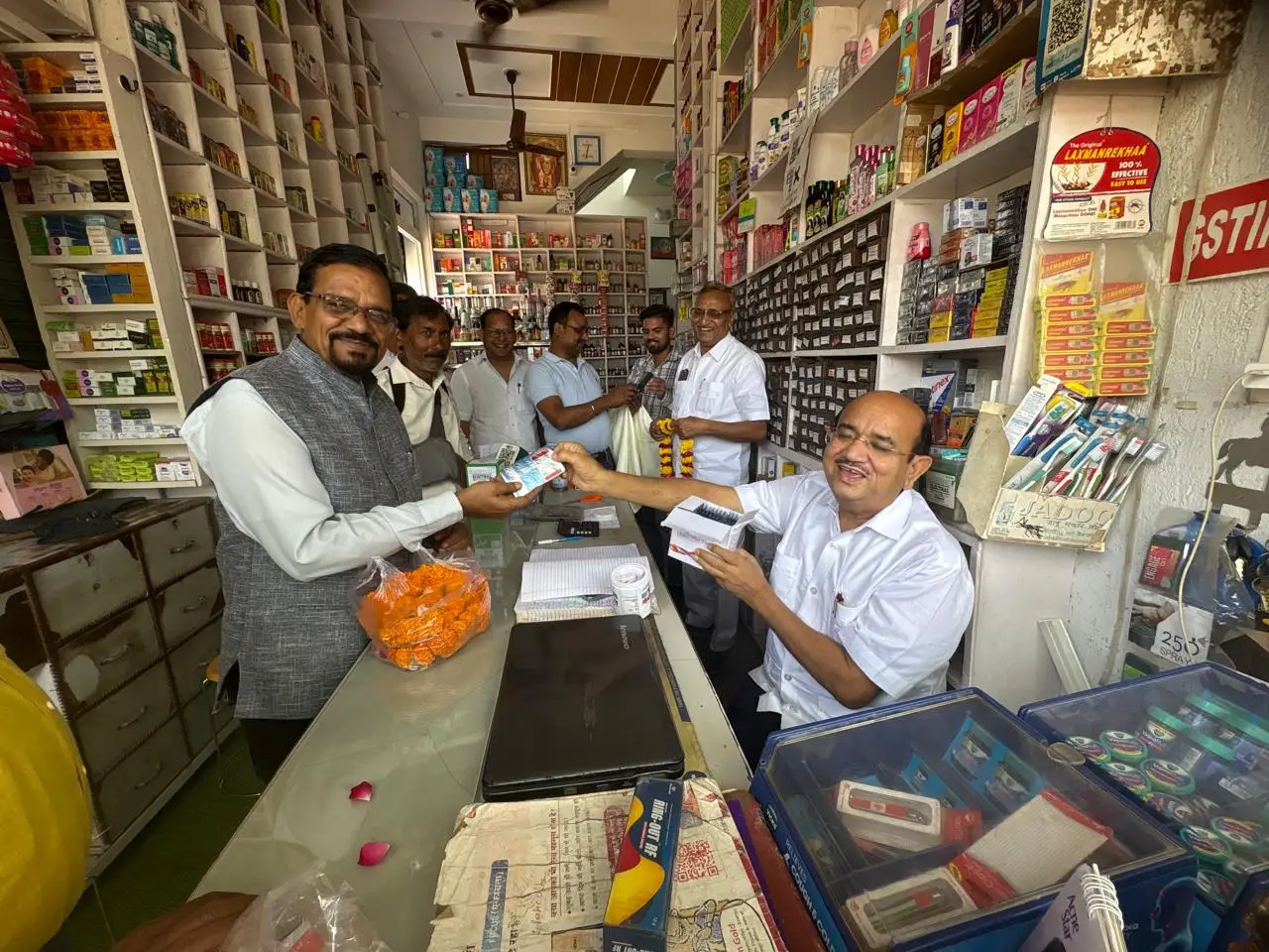 Interacting with Local Shopkeeper